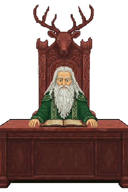Xal at his desk, idle animation